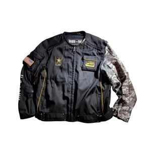 Power Trip Official US Army Tactical Jacket Mens 2XL Black Camo Motorcycle